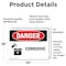 Signmission Corrosive Danger Sign, Vinyl Decal, 24in W x 18in L, 2PK OS-2PACK-DS-D-1824-L-2003 - alternate 5